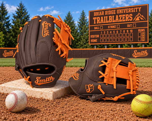 Smith FGIW-Brown n Orange Web Baseball and Softball Glove