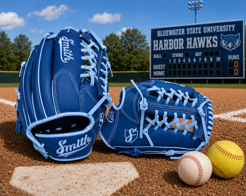 Smith FGNW-Blue n Baby Blue Baseball and Softball Glove