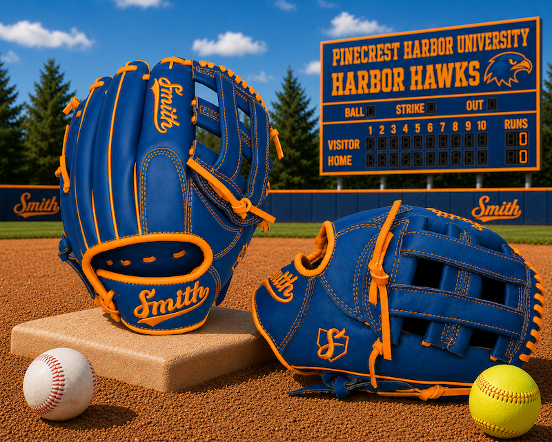 Smith FGHW-Blue n Orange Baseball and Softball Glove