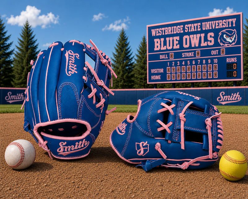 Smith FGIW-Blue n Pink Baseball and Softball Glove