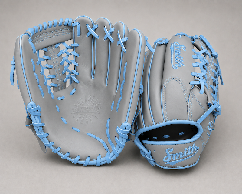 Smith FGNW-Gray n Baby Blue Baseball and Softball Glove