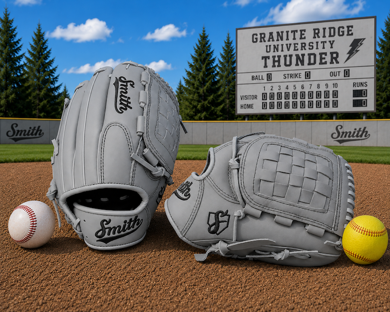 Smith FGBW-Gray n Black 2 Baseball and Softball Glove
