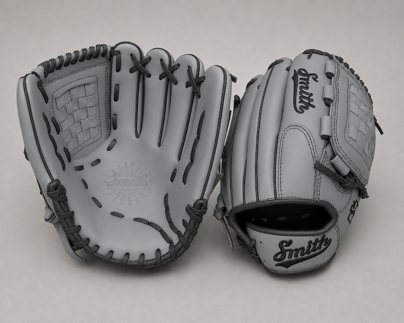 Smith FGBW-Gray n Black Baseball and Softball Glove