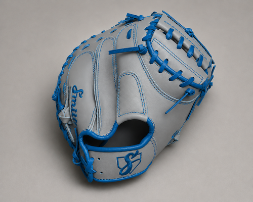 Smith BCM-Gray n Blue (Baseball Catchers Mitt)