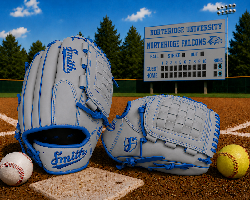Smith FGBW-Gray n Blue Baseball and Softball Glove