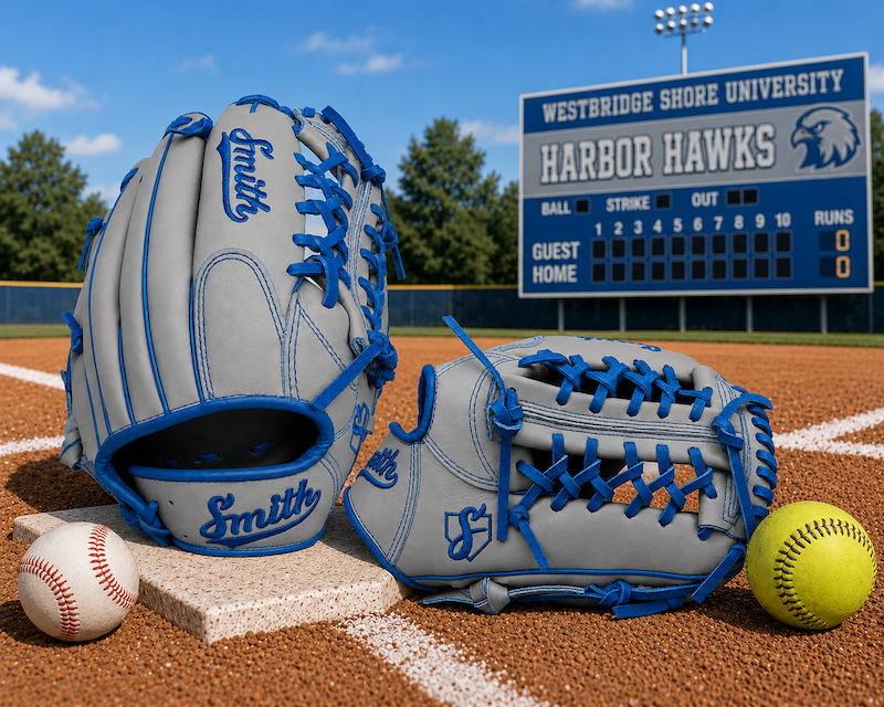 Smith FGNW-Gray n Blue Baseball and Softball Glove