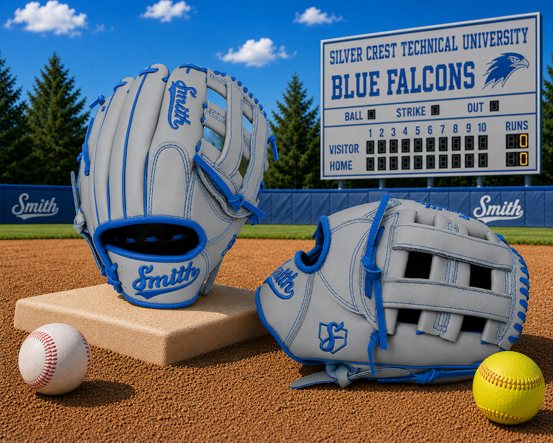 Smith FGHW-Gray n Blue Baseball and Softball Glove