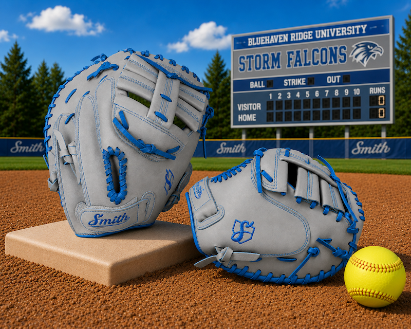 Smith SBCM-Gray n Blue (Softball Catchers Glove)