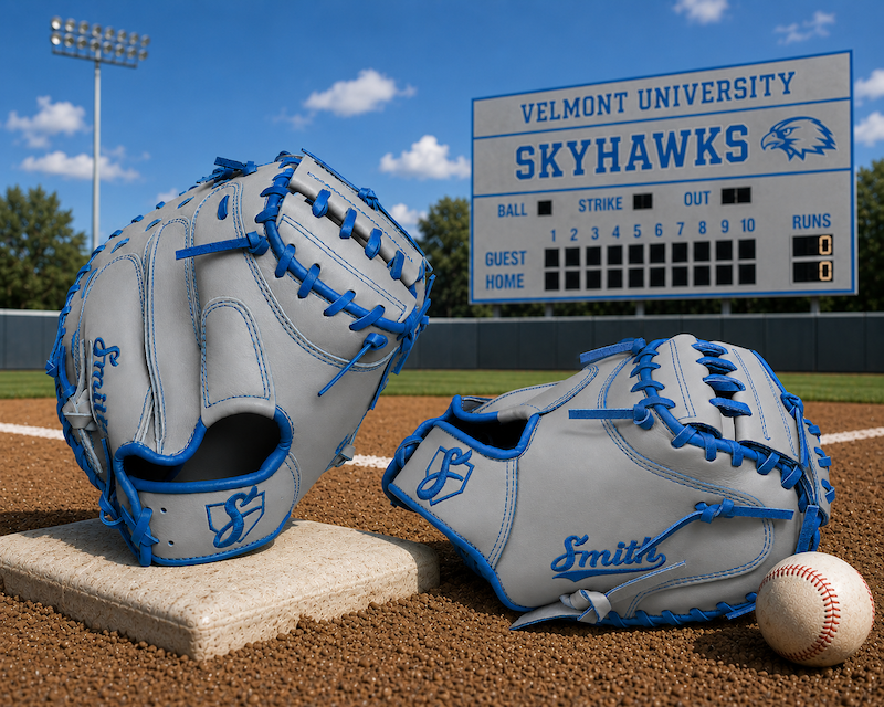 Smith BCM-Gray n Blue (Baseball Catchers Mitt)