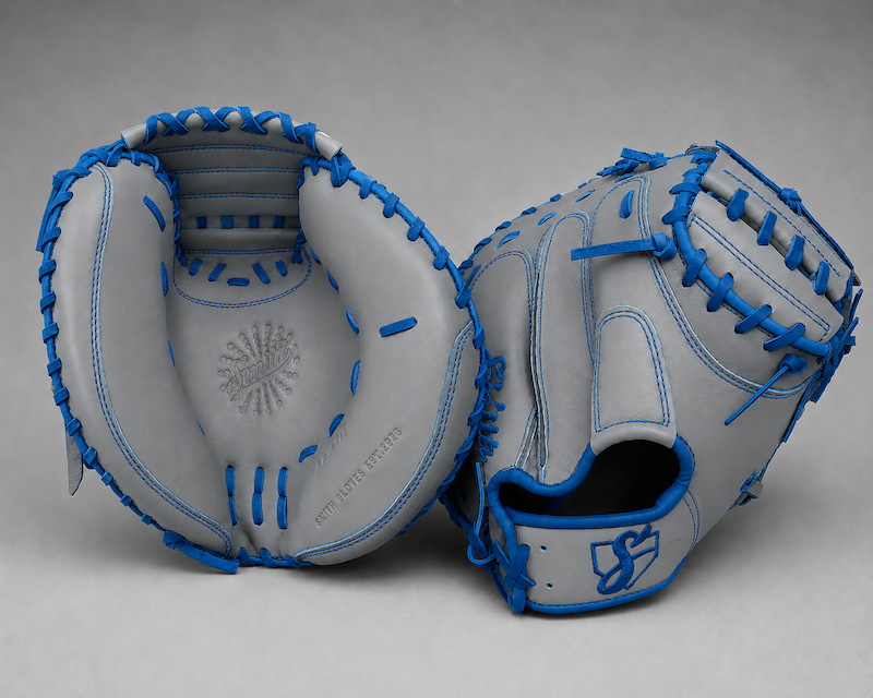 Smith BCM-Gray n Blue (Baseball Catchers Mitt)