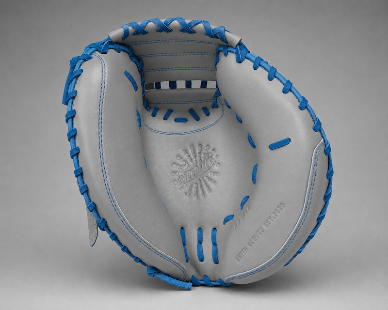Smith BCM-Gray n Blue (Baseball Catchers Mitt)