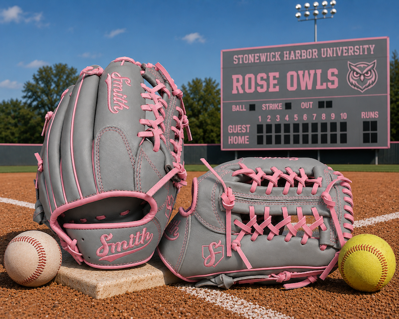 Smith FGNW-Gray n Pink Baseball and Softball Glove