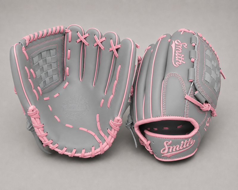 Smith FGBW-Gray n Pink Baseball and Softball Glove