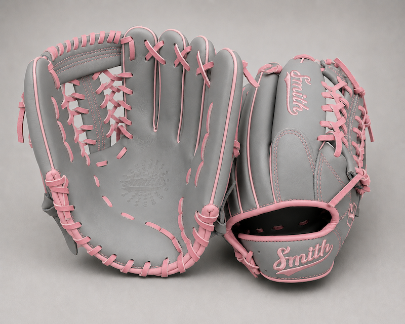 Smith FGNW-Gray n Pink Baseball and Softball Glove