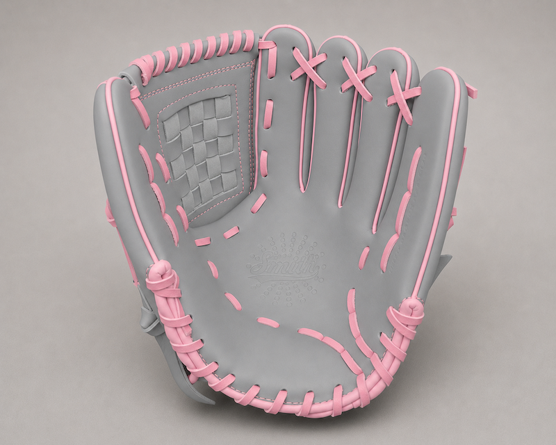 Smith FGBW-Gray n Pink Baseball and Softball Glove