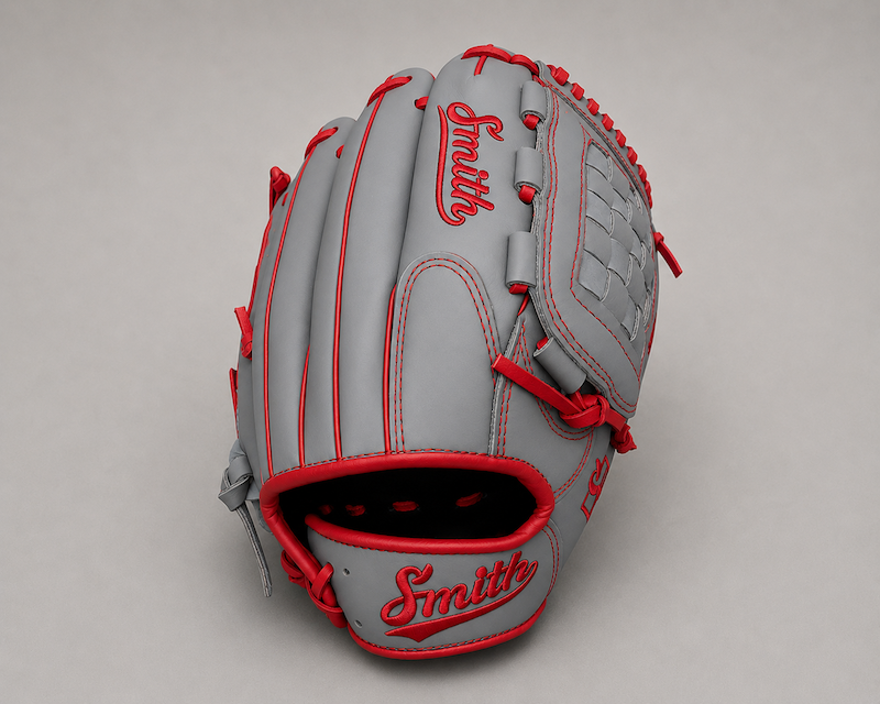 Smith FGBW-Gray n Red Baseball and Softball Glove