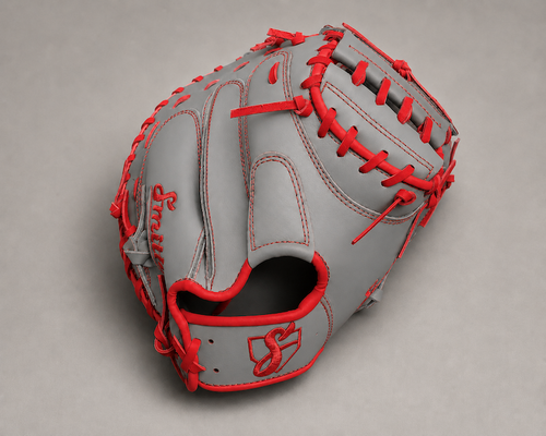 Smith BCM-Gray n Red (Baseball Catchers Mitt)