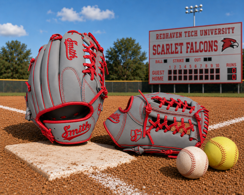 Smith FGNW-Gray n Red Baseball and Softball Glove