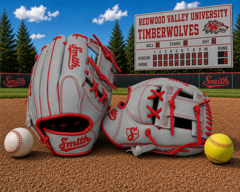 Smith FGIW-Gray n Red Baseball and Softball Glove