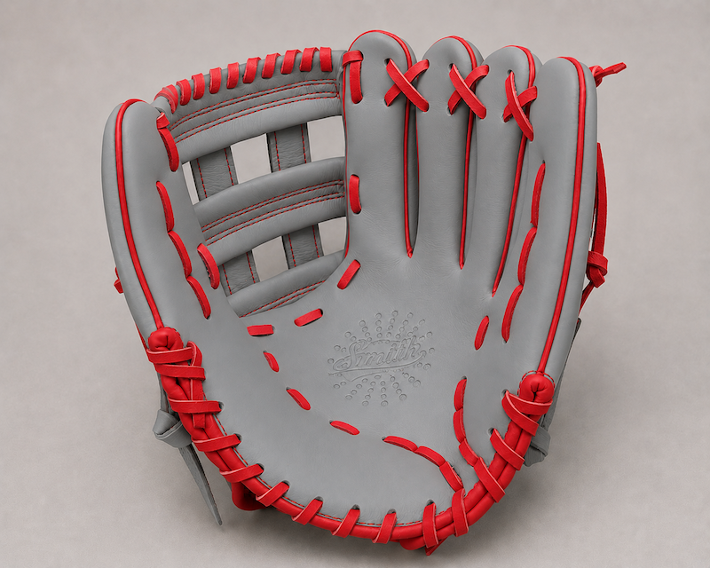 Smith FGHW-Gray n Red Baseball and Softball Glove