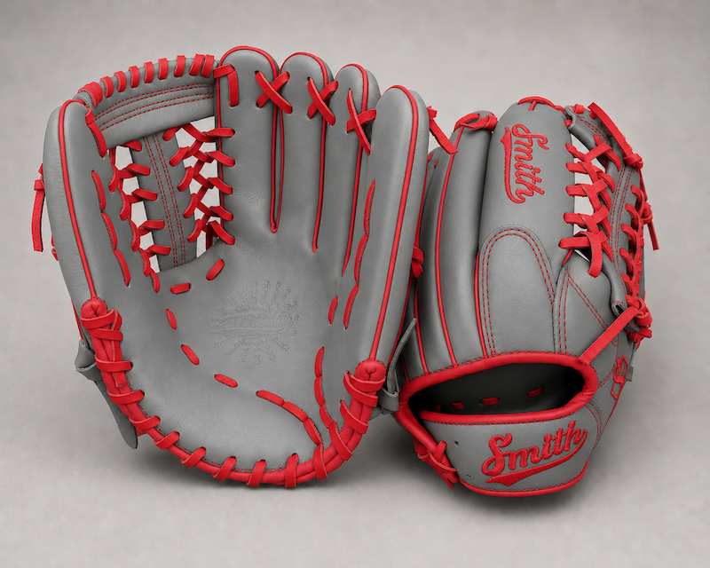 Smith FGNW-Gray n Red Baseball and Softball Glove