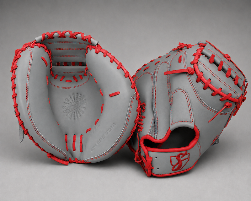 Smith BCM-Gray n Red (Baseball Catchers Mitt)