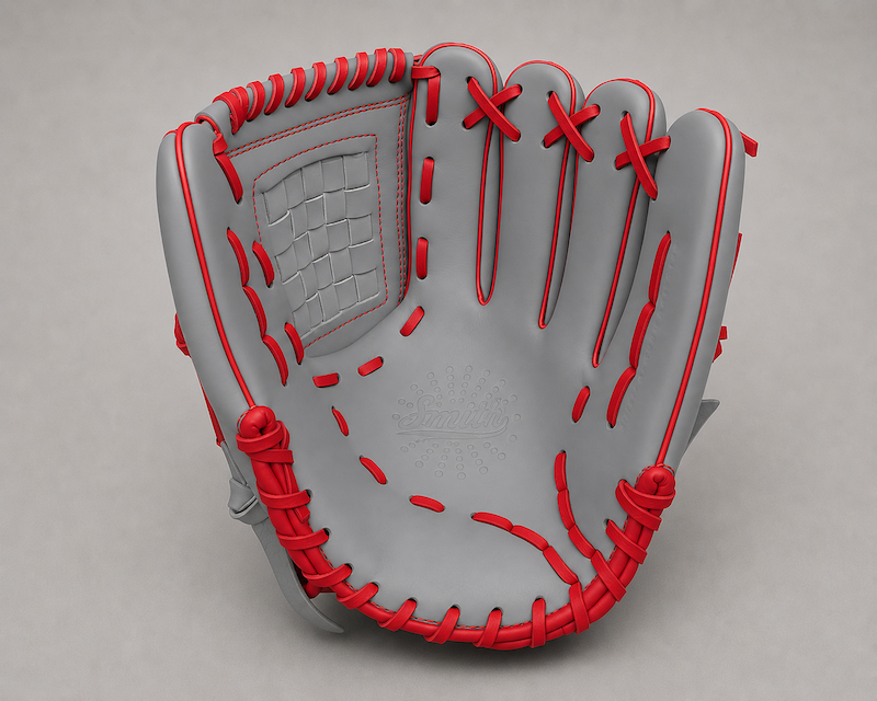Smith FGBW-Gray n Red Baseball and Softball Glove