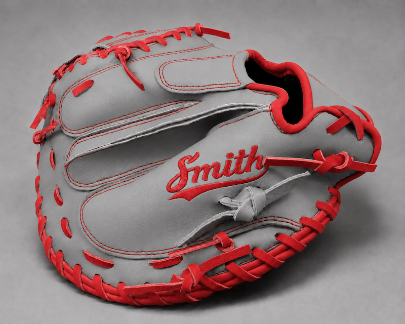 Smith BCM-Gray n Red (Baseball Catchers Mitt)