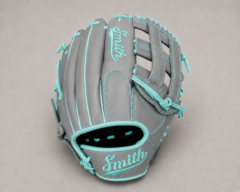 Smith FGHW-Gray n Teal Baseball and Softball Glove