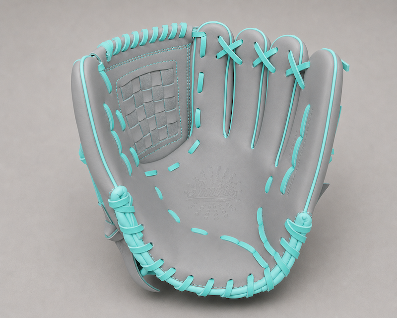 Smith FGBW-Gray n Teal Baseball and Softball Glove