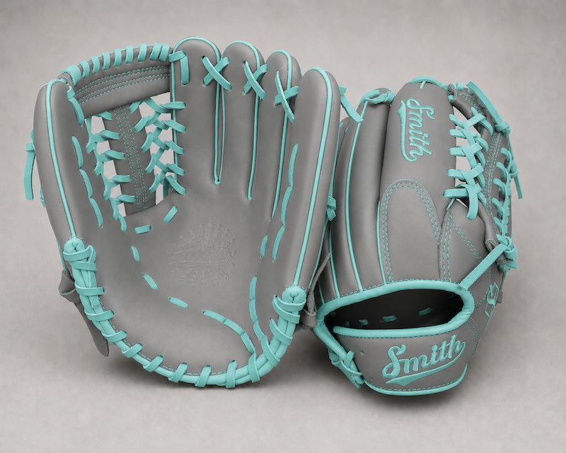 Smith FGNW-Gray n Teal Baseball and Softball Glove