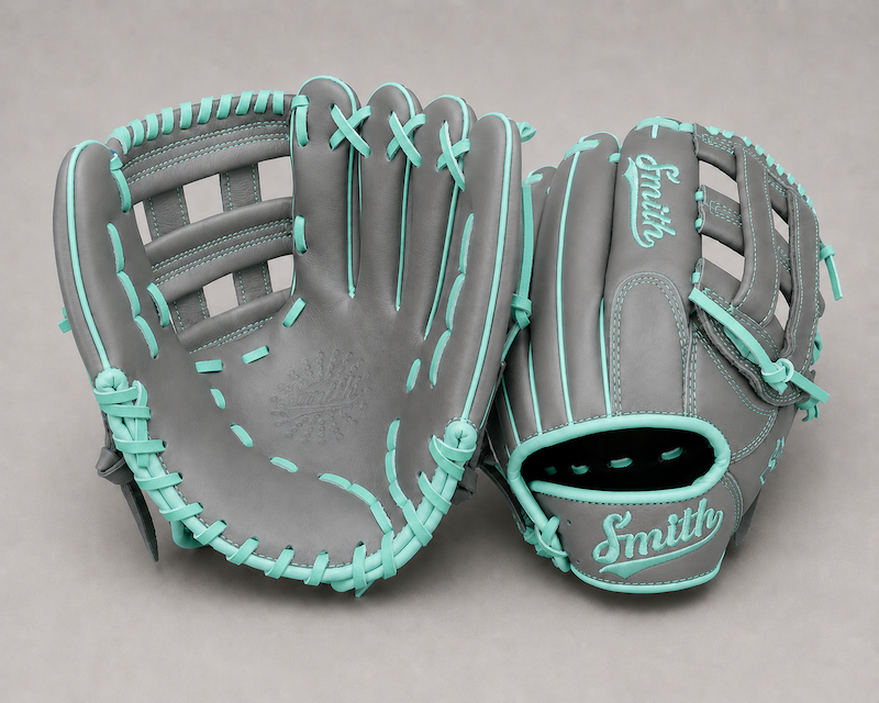 Smith FGHW-Gray n Teal Baseball and Softball Glove