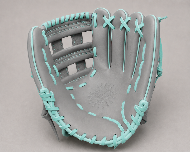 Smith FGHW-Gray n Teal Baseball and Softball Glove