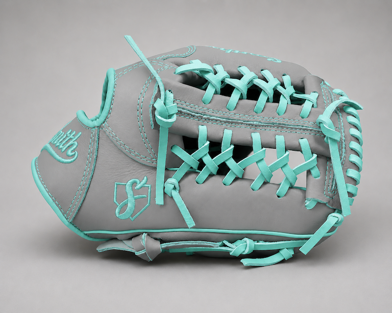 Smith FGNW-Gray n Teal Baseball and Softball Glove