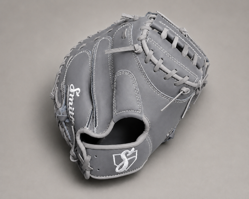 Smith BBCM-Gray n White (Baseball Catchers Glove)