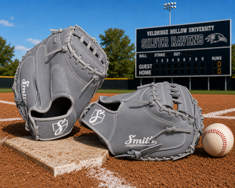Smith BBCM-Gray n White (Baseball Catchers Glove)