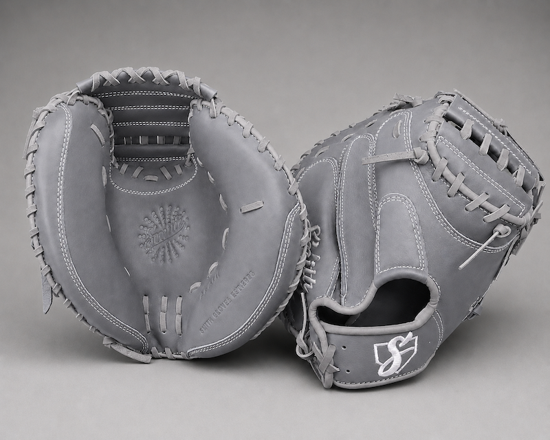 Smith BBCM-Gray n White (Baseball Catchers Glove)