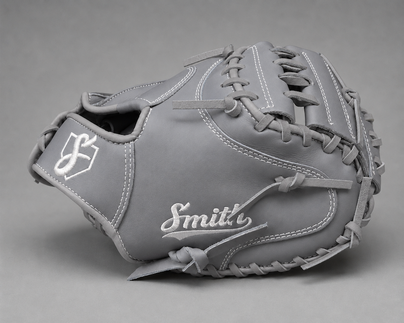 Smith BBCM-Gray n White (Baseball Catchers Glove)
