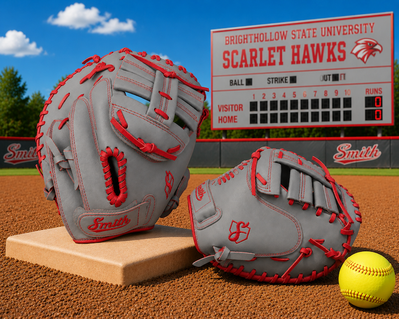 Smith SBCM-Gray n Red (Softball Catchers Glove)