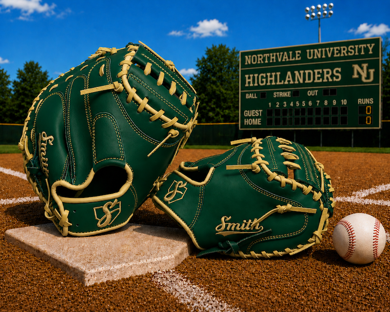 Smith BBCM-Green n Gold (Baseball Catchers Glove)