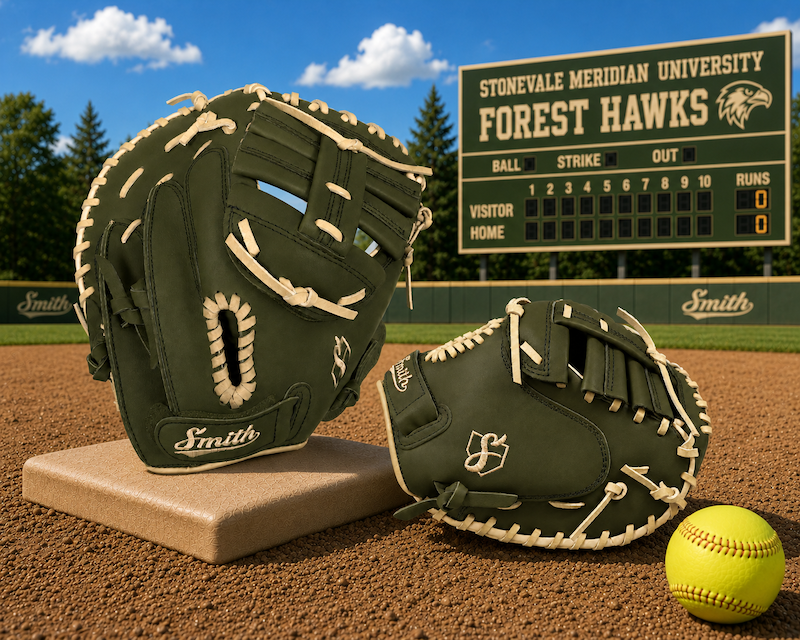 Smith SBCM-Green n Gold (Softball Catchers Glove)