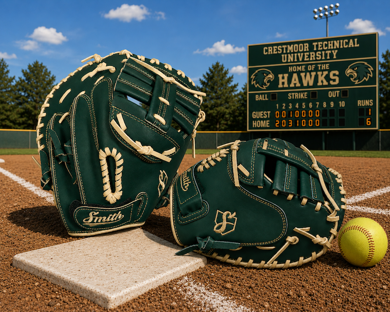 Smith SBCM-Green n Gold (Softball Catchers Glove)
