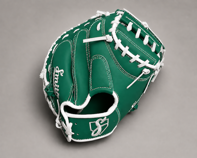 Smith BCM-Green n White (Baseball Catchers Mitt)