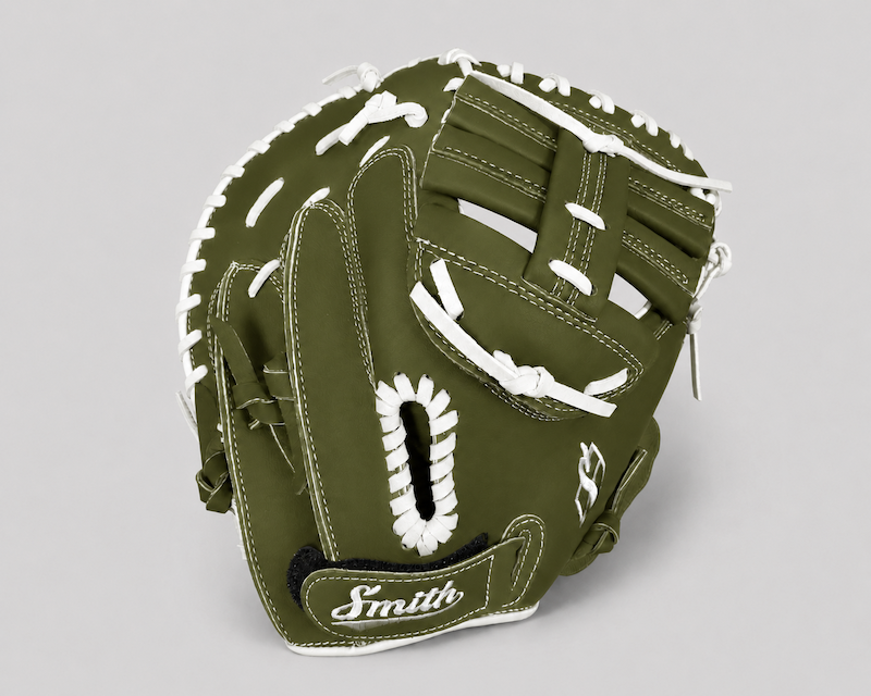 Smith SBCM-Green n White (Softball Catchers Glove)