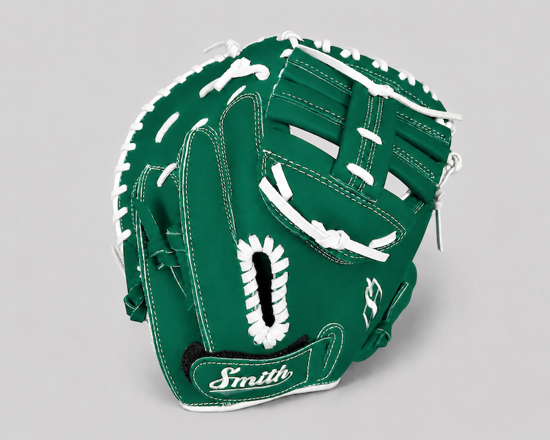 Smith SBCM-Green n White (Softball Catchers Glove)