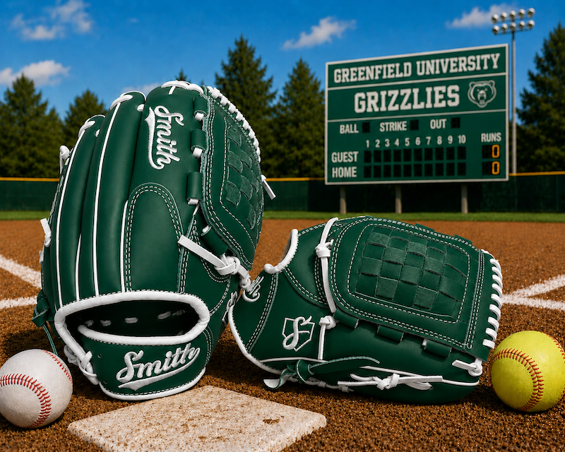 Smith FGBW-Green n White Baseball and Softball Glove