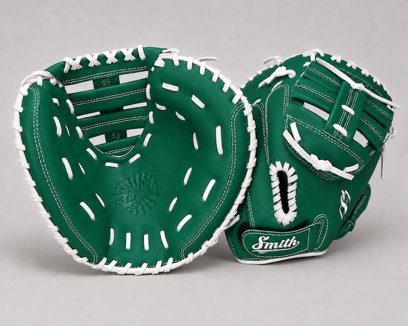 Smith SBCM-Green n White (Softball Catchers Glove)