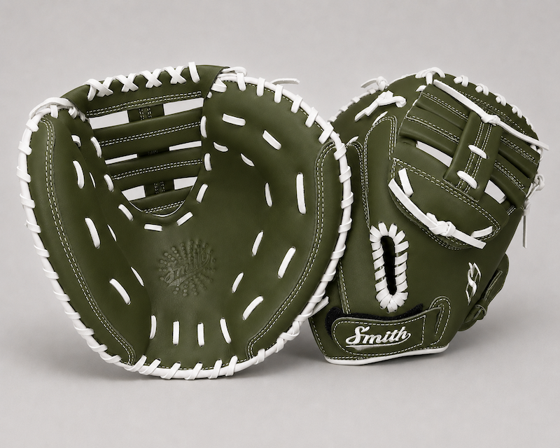 Smith SBCM-Green n White (Softball Catchers Glove)