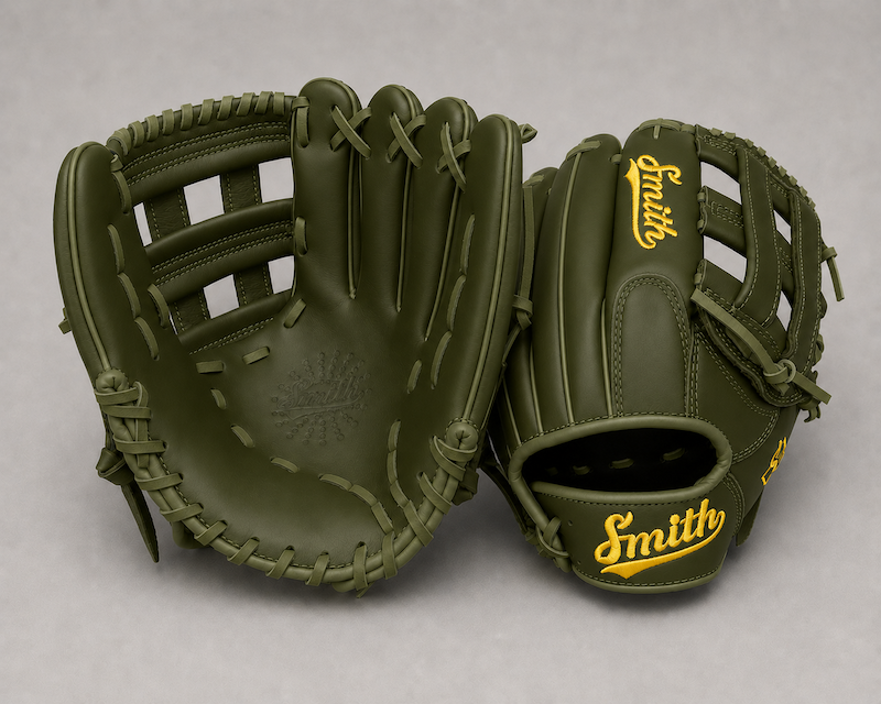 Smith FGHW-Green n Yellow Baseball and Softball Glove