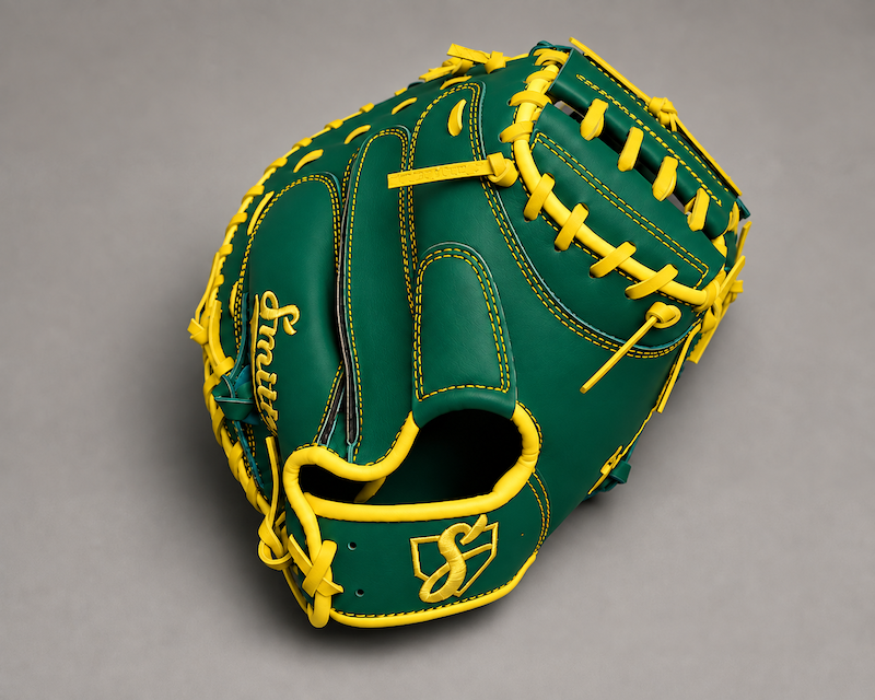 Smith BCM-Green n Yellow (Baseball Catchers Mitt)